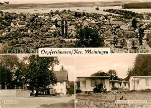 Bild des Verkufers fr Postkarte Carte Postale 73855299 Oepfershausen Panorama Amoenenhof Bungalows Oepfershausen zum Verkauf von Versandhandel Boeger