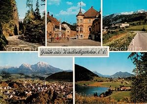 Postkarte Carte Postale 73856433 Windischgarsten AT Strassenpartien Marktplatz Brunnen Panorama