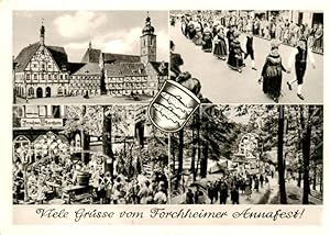 Postkarte Carte Postale 73858329 Forchheim Oberfranken Altstadt Forchheimer Annafest Festumzug Fo...