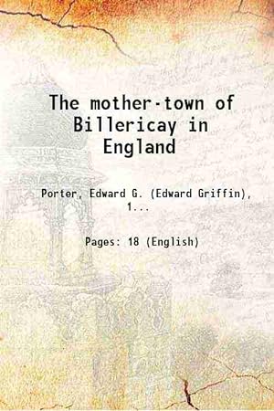 Seller image for The mother-town of Billericay in England 1883 for sale by Gyan Books Pvt. Ltd.