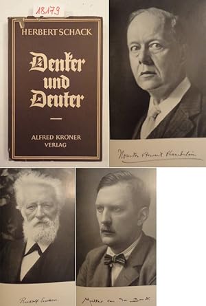 Seller image for Denker und Deuter. Mnner vor der deutschen Wende, mit acht Bildnissen in Kunstdruck * mit O r i g i n a l - S c h u t z u m s c h l a g for sale by Galerie fr gegenstndliche Kunst