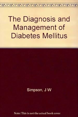 Image du vendeur pour The Diagnosis and Management of Diabetes Mellitus mis en vente par WeBuyBooks