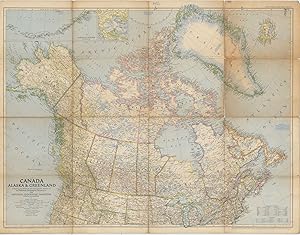 Canada, Alaska & Greenland Compiled and Drawn in the Cartographic Section of the National Geograp...