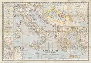 Classical Lands of the Mediterranean Compiled and Drawn in the Cartographic Section of the Nation...