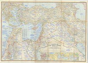 Lands of the Bible Today, with Historical Notes Compiled and Drawn in the Cartographic Section of...