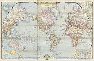 The World Map Compiled and Drawn in the Cartographic Section of the National Geographic Society f...