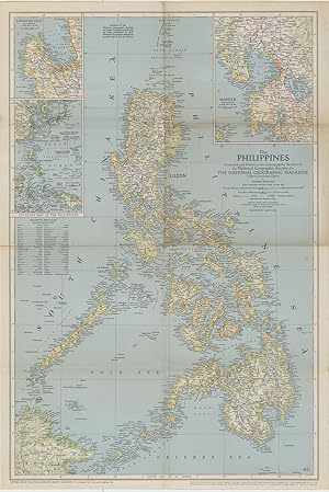 The Philippines Compiled and Drawn in the Cartographic Section of the National Geographic Society...