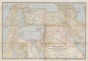 Bible Lands and the Cradle of Western Civilisation Compiled and Drawn in the Cartographic Section...