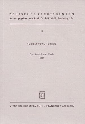 Bild des Verkufers fr Der Kampf ums Recht (1872) zum Verkauf von Smartbuy