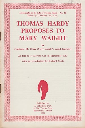 Imagen del vendedor de Thomas Hardy Proposes to Mary Waight a la venta por judith stinton
