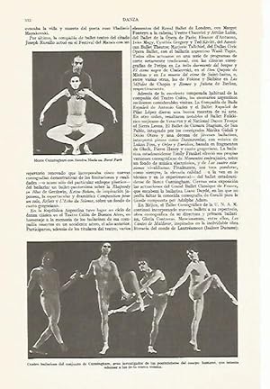 Bild des Verkufers fr LAMINA ESPASA 13342: Merce Cunningham y su compaia zum Verkauf von EL BOLETIN