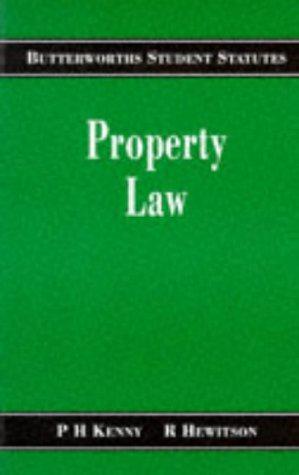 Seller image for Property Law (Butterworths Student Statutes) for sale by WeBuyBooks