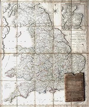 Seller image for A Map of England, Wales and Scotland describing all the Direct and Principal Cross Roads in Great Britain with the distances measured between the Market Towns and from London; to accompany Patersons Book of The Roads for sale by Morning Mist Books and Maps