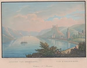 Imagen del vendedor de Ansicht von Oberwesel / Vue d'Oberwesel. a la venta por Antique Sommer& Sapunaru KG