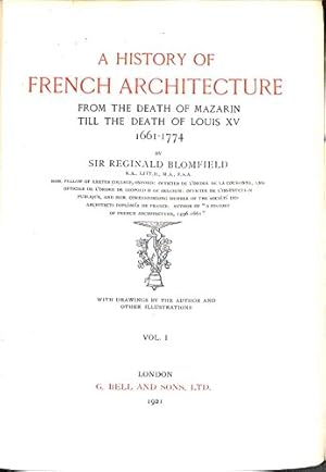 Image du vendeur pour A History of French Architecture 1661 to 1774 (2 volumes) mis en vente par WeBuyBooks