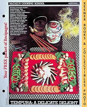 McCall's Cooking School Recipe Card: Appetizers 1 - Tempura : Replacement McCall's Recipage or Re...