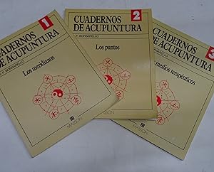 Seller image for CUADERNOS DE ACUPUNTURA I, II y III. Los Meridianos/Los Puntos/Los Medios Teraputicos. for sale by Librera J. Cintas