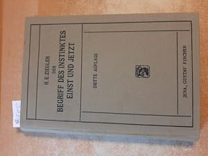 Immagine del venditore per Der Begriff des Instinktes einst und jetzt : eine Studie ber die Geschichte und die Grundlagen der Tierpsychologie venduto da Gebrauchtbcherlogistik  H.J. Lauterbach