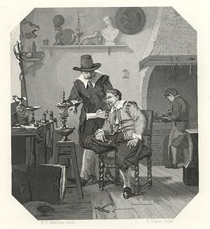 CHRISTIAN VAN VIANEN Dutch silversmith and draughtsman in his studio