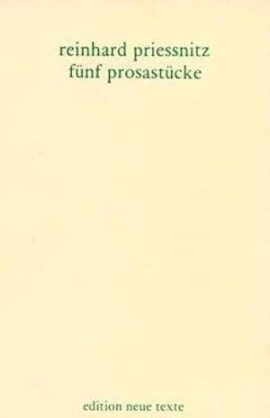 Immagine del venditore per Werkausgabe / Fnf Prosastcke venduto da AHA-BUCH GmbH