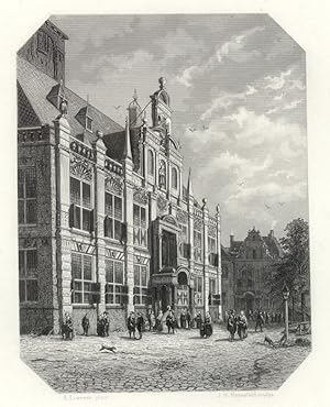 THE TOWN HALL IN DELFT in 1620