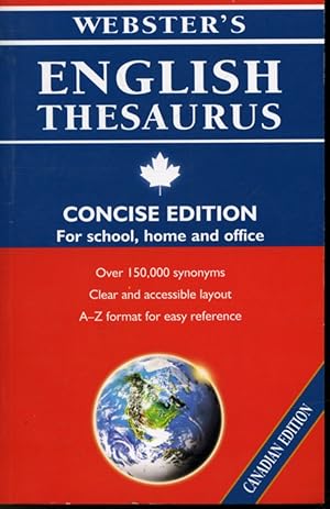 Seller image for Webster's English Thesaurus (Concise Canadian Edition) for sale by Librairie Le Nord