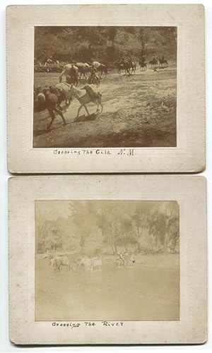 Three Late 19th c. Photographs, Cowboys at the Gila River, New Mexico