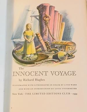 THE INNOCENT VOYAGE. [A HIGH WIND IN JAMAICA]. Illustrated with Lithographs in Color by Lynd Ward...