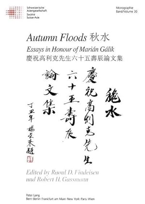 Bild des Verkufers fr Autumn Floods : Essays in Honour of Marin Glik zum Verkauf von AHA-BUCH GmbH