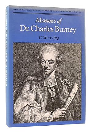 Seller image for MEMOIRS OF DR. CHARLES BURNEY 1726-1769 for sale by Rare Book Cellar