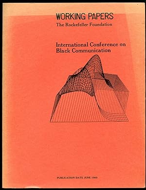 Seller image for International Conference on Black Communication: A Bellagio Conference. August 6-9, 1979 for sale by Between the Covers-Rare Books, Inc. ABAA
