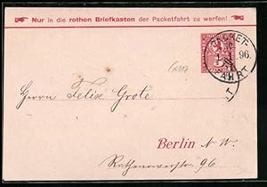 Briefumschlag Stempel Private Stadtpost Berliner Packet Fahrt AG