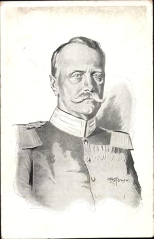 Künstler Ansichtskarte / Postkarte Krotowski, Großherzog Friedrich II von Baden, Portrait