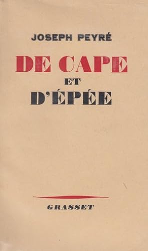 Bild des Verkufers fr De cape et d'pe zum Verkauf von Le Petit Livraire