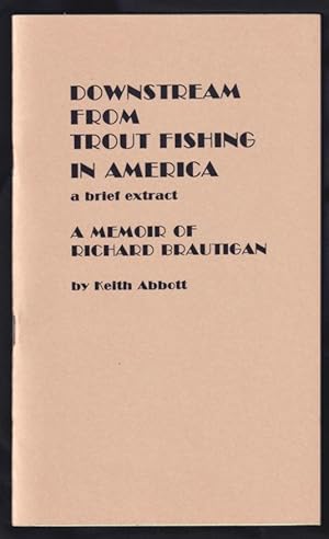 Immagine del venditore per Downstream from Trout Fishing in America: a brief extract venduto da Invisible Books