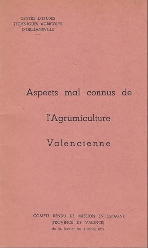 Aspects mal connus de l'Agrumiculture Valencienne