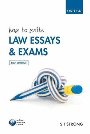 Immagine del venditore per How to Write Law Essays & Exams venduto da WeBuyBooks