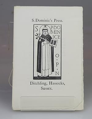 Imagen del vendedor de Catalogue of Books Published at S. Dominic's Press, Ditchling , Sussex 1927 Feb a la venta por Besleys Books  PBFA