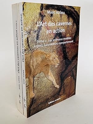 Imagen del vendedor de L'art des cavernes en action 2 vol. complet : tome 1 - les animaux modles, aspect, locomotion, comportement / tome 2 - les animaux figurs, animation et mouvement, l'illusion de la vie a la venta por Librairie Raimbeau