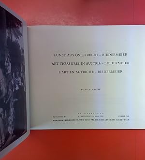 Bild des Verkufers fr Kunst aus sterreich - Biedermeier. 3sprachig zum Verkauf von biblion2