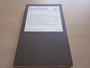 Image du vendeur pour Kursbuch 40. Beruf: Langer oder kurzer Marsch? mis en vente par Versandantiquariat Schfer