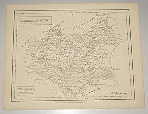 Bild des Verkufers fr ORIGINAL ENGRAVED ANTIQUE MAP OF LEICESTERSHIRE. zum Verkauf von PROCTOR / THE ANTIQUE MAP & BOOKSHOP