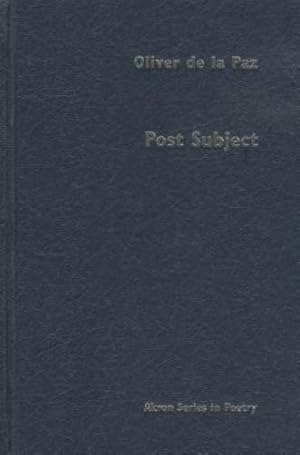 Seller image for Post Subject: A Fable (Akron Series in Poetry) [Hardcover ] for sale by booksXpress