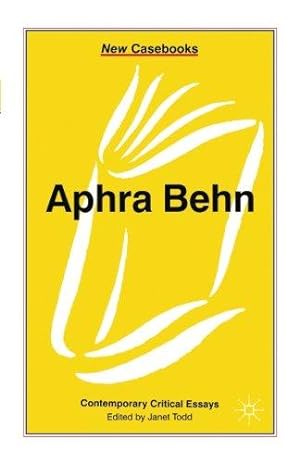 Immagine del venditore per Aphra Behn: Contemporary Critical Essays: 142 venduto da WeBuyBooks