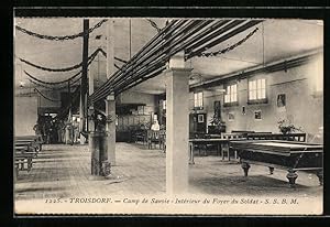 Ansichtskarte Troisdorf, Camp de Savoie - Interieur du Foyer du Soldat