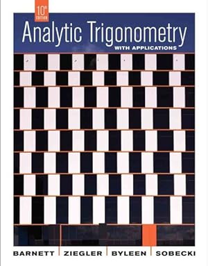 Seller image for Analytic Trigonometry with Applications for sale by GreatBookPricesUK