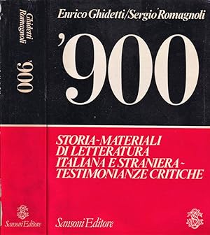 Bild des Verkufers fr 900 Storia - materiali di letteratura italiana e straniera - testimonianze critiche zum Verkauf von Biblioteca di Babele