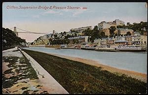 Clifton Bridge Postcard Paddle Steamer