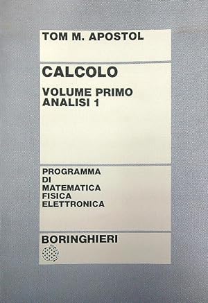 Bild des Verkufers fr Calcolo Volume primo analisi 1 zum Verkauf von Miliardi di Parole