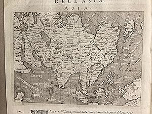 Image du vendeur pour Map of Asia. From Giovanni Maginis 1598 Edition of Ptolemys Geography. mis en vente par Dark Parks Books & Collectibles